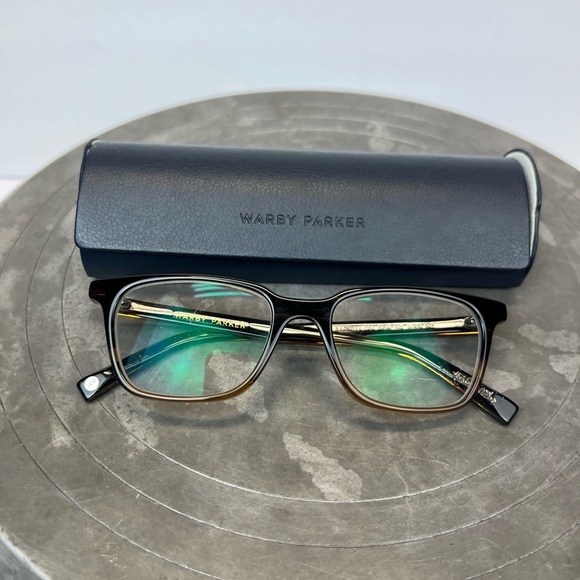 Warby Parker Black and Gold Eyewear BARNETT 278 51-18-142 - Picture 9 of 10
